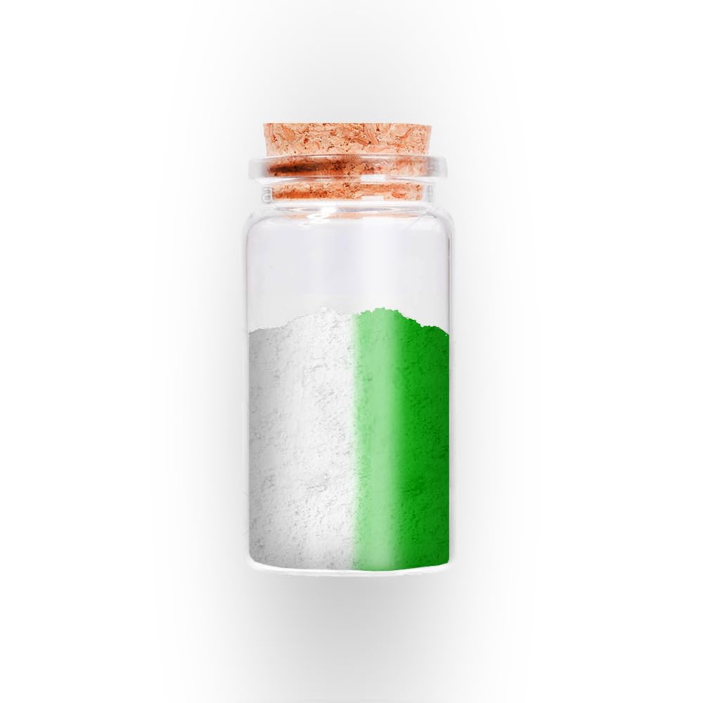 Americos Special Pigmented Sun Activated Photochromic Powder | SunLight/UV Light Exposed White to Green Color Changing Powder For Nails/Yarns/Arts and Crafts/Resin/Clothes Etc