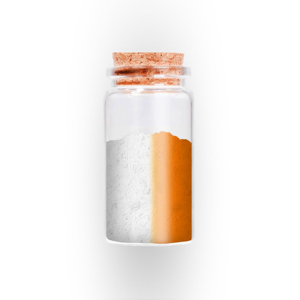 Americos Special Pigmented Sun Activated Photochromic Powder | SunLight/UV Light Exposed White to Orange Color Changing Powder For Nails/Yarns/Arts and Crafts/Resin/Clothes Etc