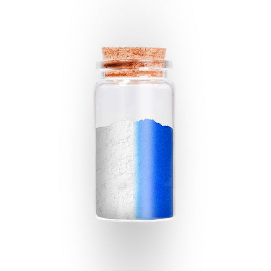 Americos Special Pigmented Sun Activated Photochromic Powder | SunLight/UV Light Exposed White to Blue Color Changing Powder For Nails/Yarns/Arts and Crafts/Resin/Clothes Etc