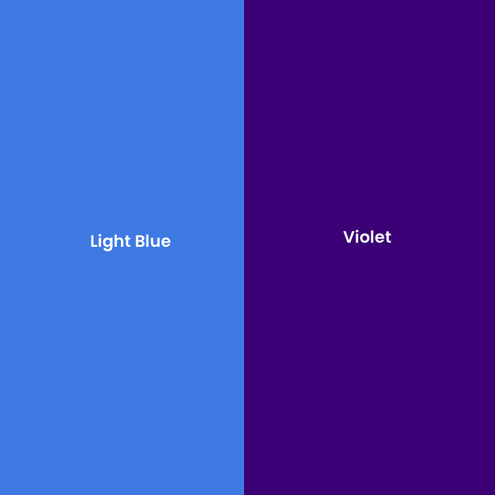 Photochromic Pigment Colour to Colour - Light Blue to Violet