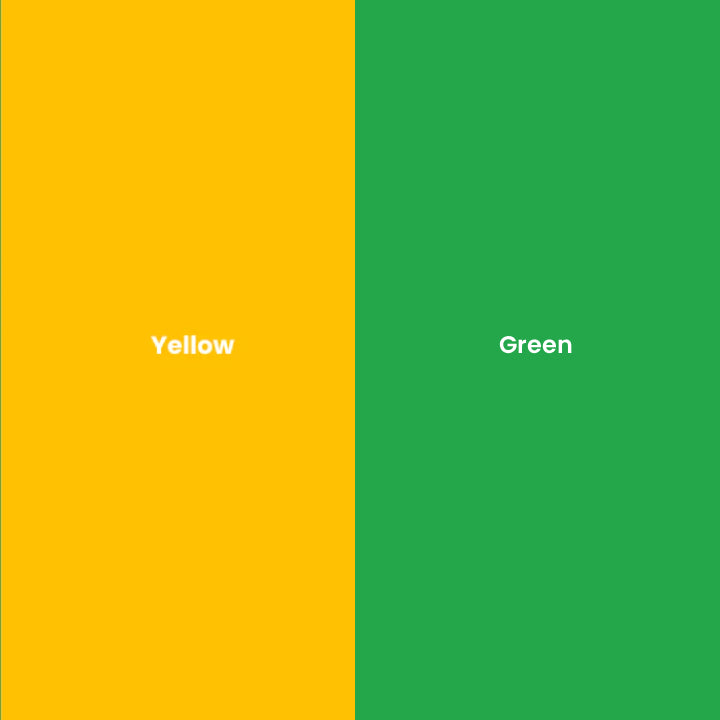 Photochromic Pigment Colour to Colour - Yellow to Green